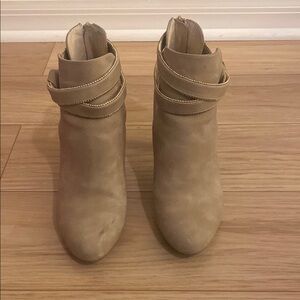 Women's Beige Ankle Boots